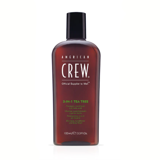 CREW 3-IN-1 TEA TREE SHAMPOO 3.3OZ