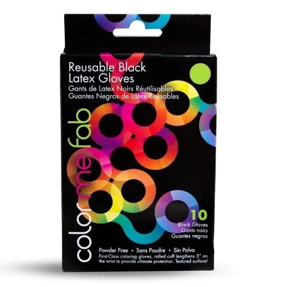 REUSABLE LATEX GLOVES 10PCS