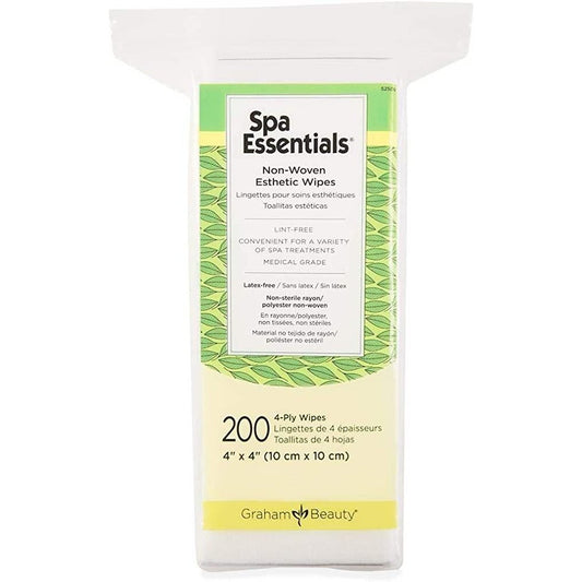 SPA ESSENTIAL ESTHETIC 4PLY WIPES 4"X4" 200/PK