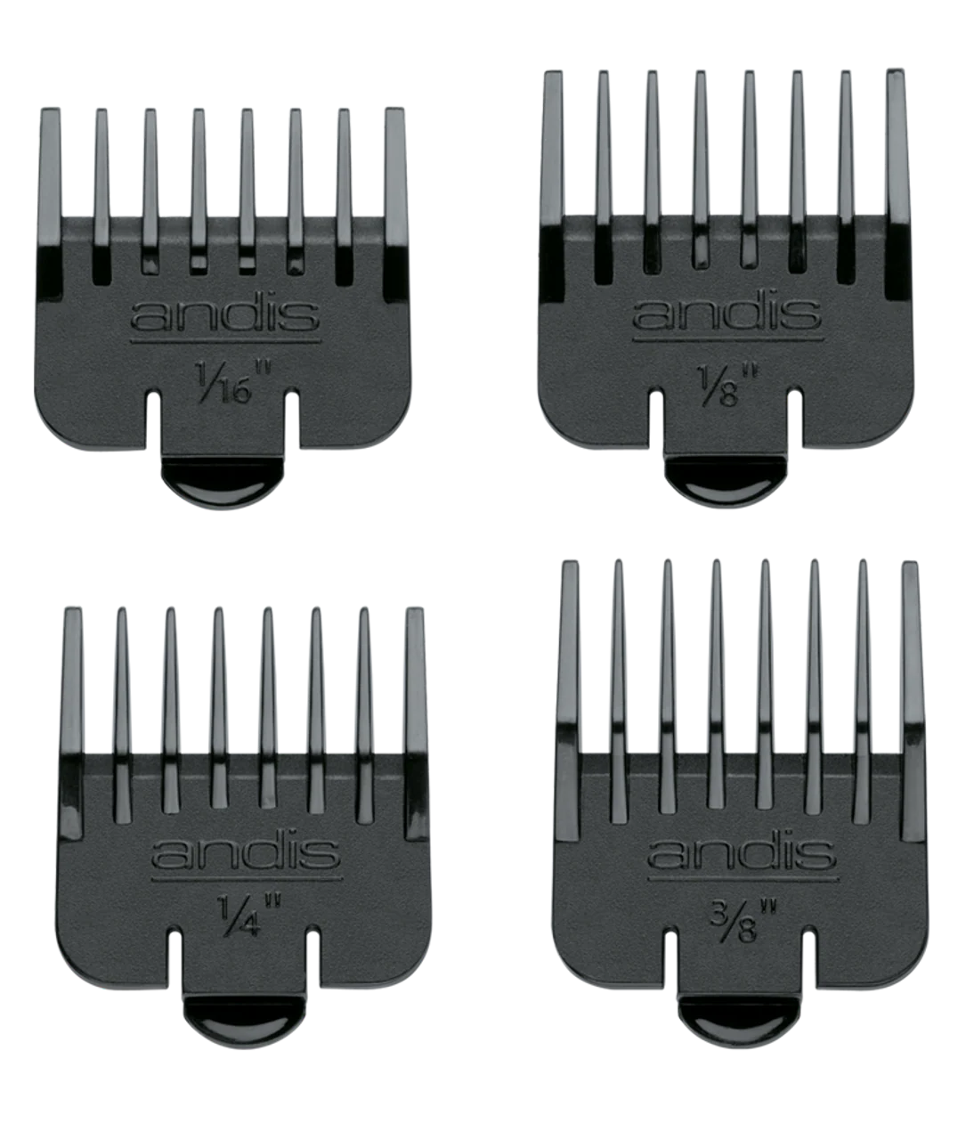 Andis Snap-On Blade Attachment Combs 4PCS #4640