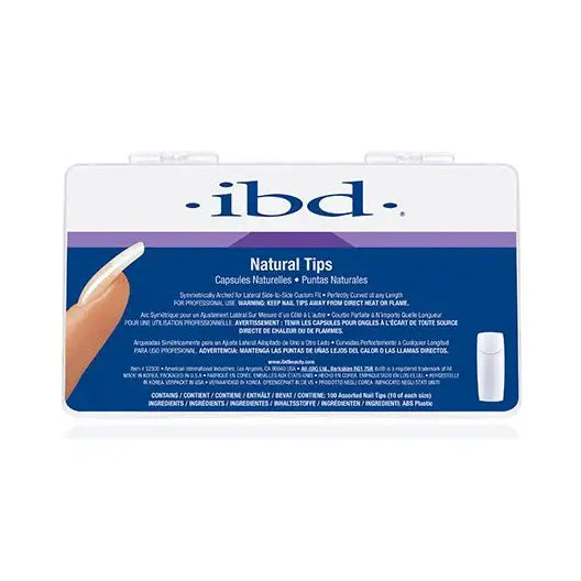 IBD NATURAL  NAIL TIPS 100/PK