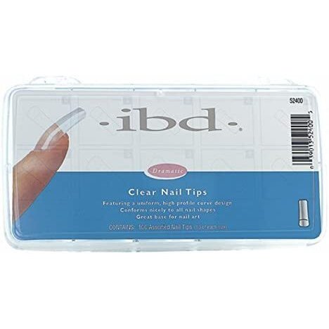 IBD CLEAR NAIL TIPS 100/PK